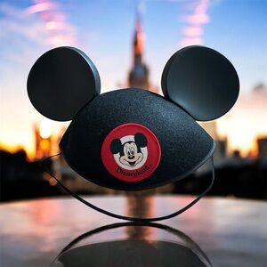 Disney Cast Member Black Mickey Mouse Ears Hat Adult
